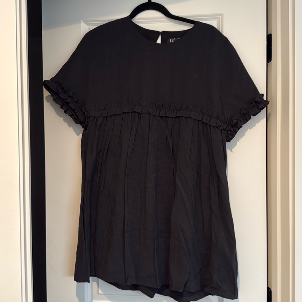 Zara trf collection romper with ruffle details